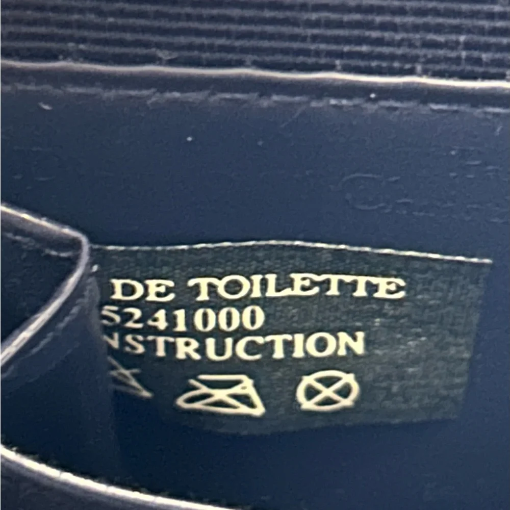 Christian Dior 2fer Perfums Trousse de Toilette Clutch Bag Nylon 6”x 6” x 2 NWOT